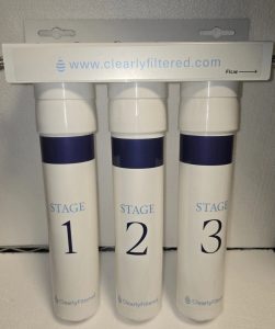 clearly filtered 3 stage under sink water filter system