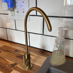 cloud ro faucet brushed gold finish