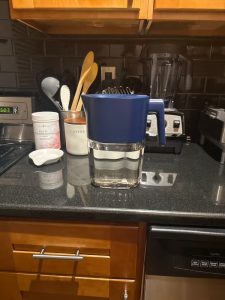 larq pitcher purevis on countertop