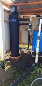 springwell whole house well water filter system main water line install